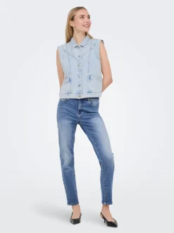 ONLEMILY-MILA Vita alta Straight Fit Lunghezza alla caviglia Jeans
