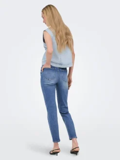ONLEMILY-MILA Vita alta Straight Fit Lunghezza alla caviglia Jeans