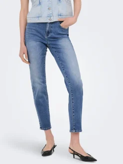 ONLEMILY-MILA Vita alta Straight Fit Lunghezza alla caviglia Jeans