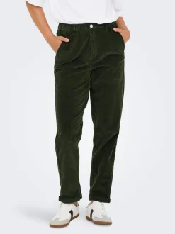 ONLFLORA Pantaloni classici in velluto a coste taglio carrot