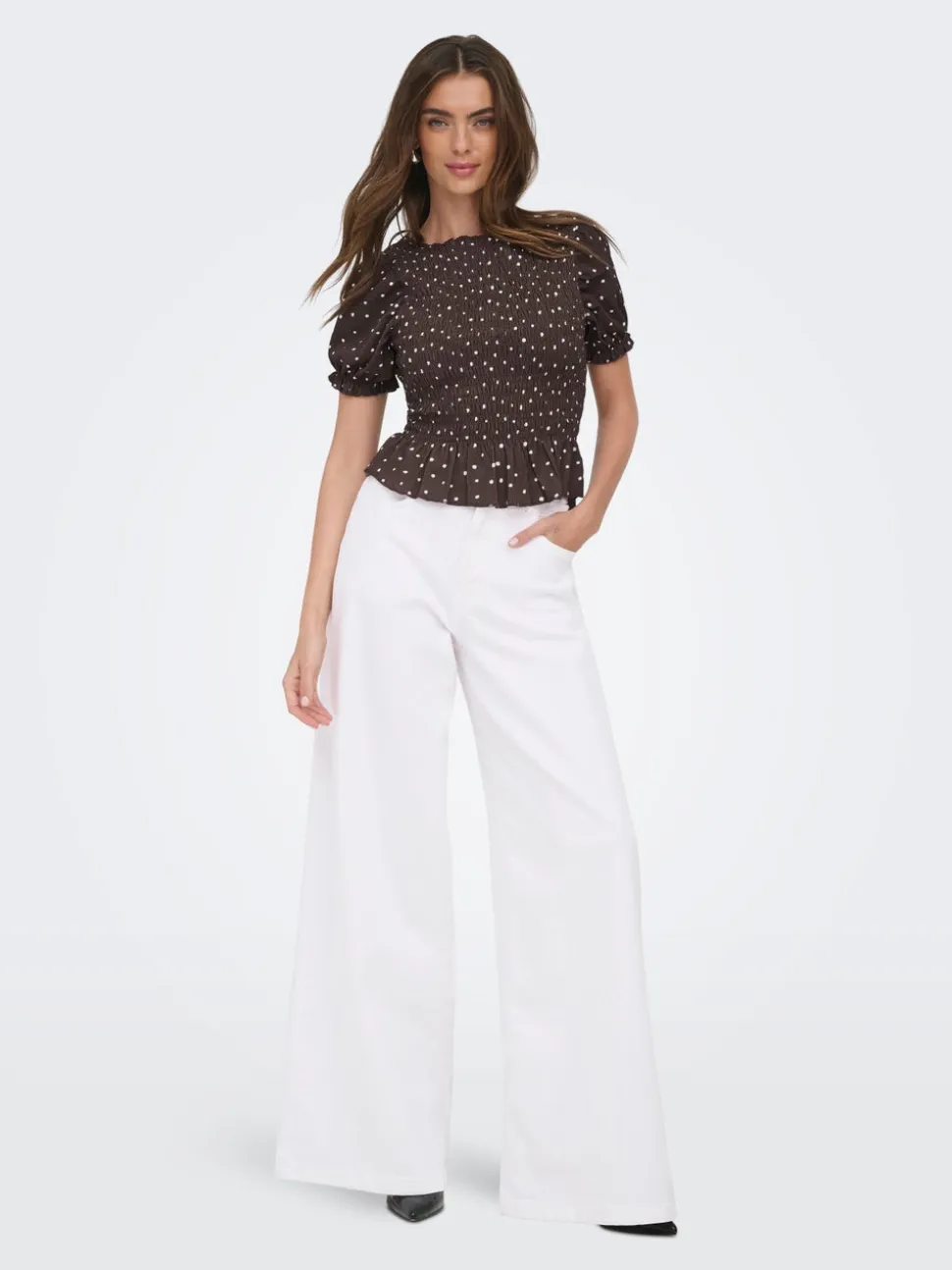 ONLFRANCESCA Vita media Wide Leg Fit Jeans