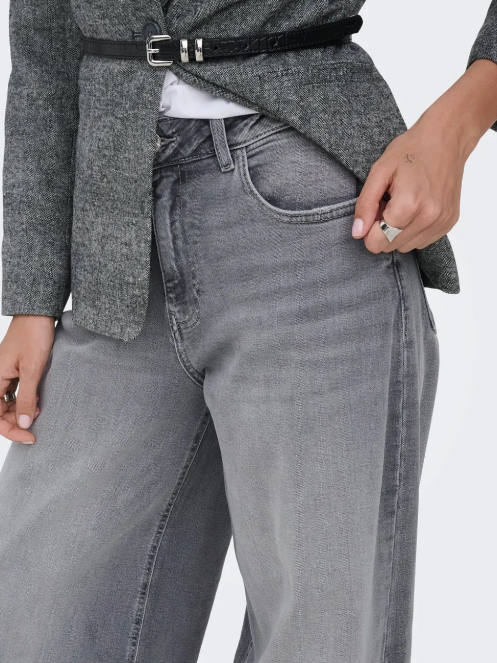 ONLFRANCESCA Vita media Wide Leg Fit Jeans