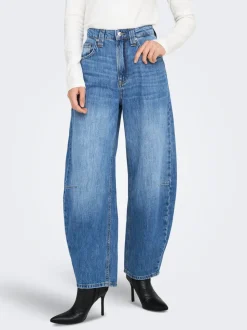 ONLFRANKIE Vita alta Barrel fit Lunghezza alla caviglia Jeans