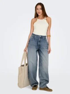 ONLGIA Vita media Baggy Fit Jeans