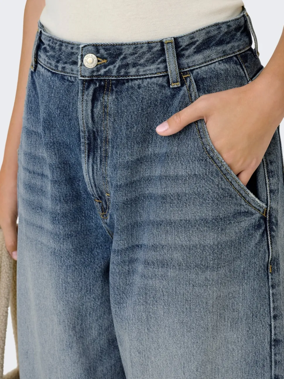 ONLGIA Vita media Baggy Fit Jeans