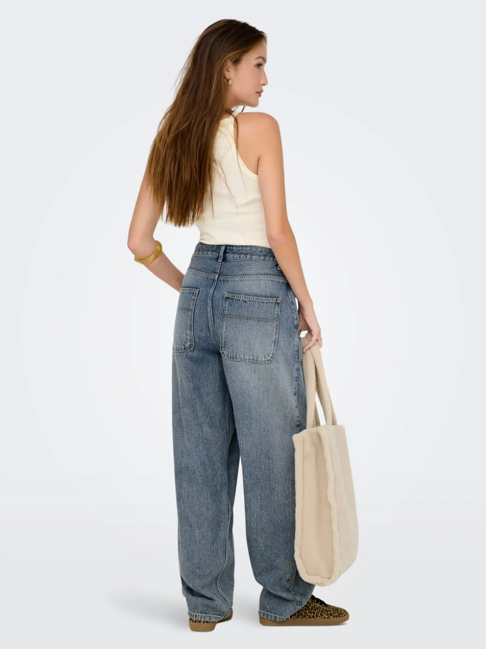 ONLGIA Vita media Baggy Fit Jeans