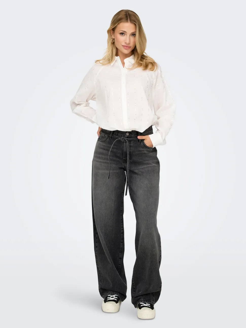 ONLGIANNA Vita media Balloon Fit Jeans