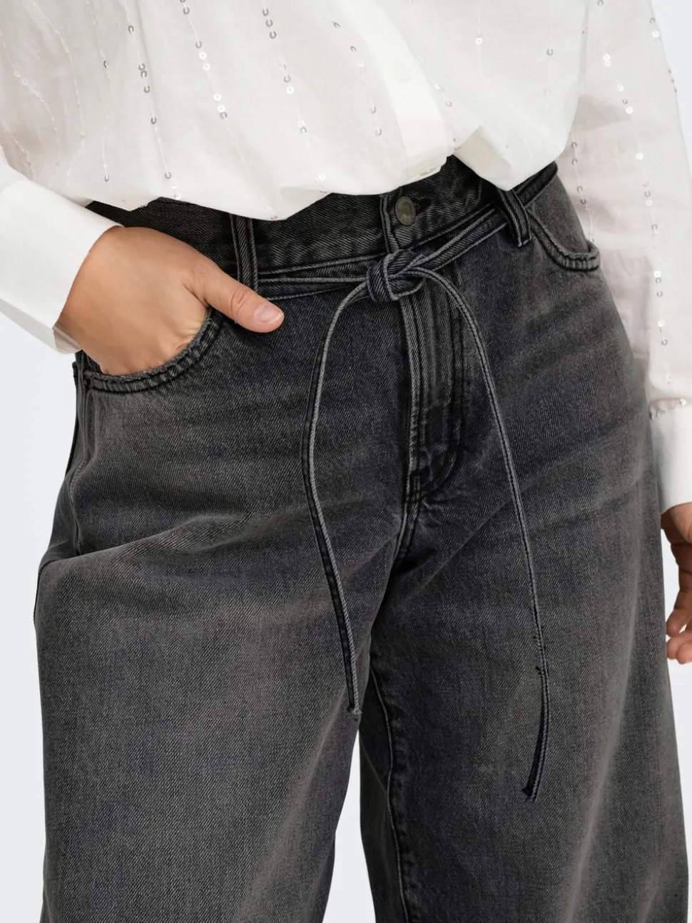 ONLGIANNA Vita media Balloon Fit Jeans
