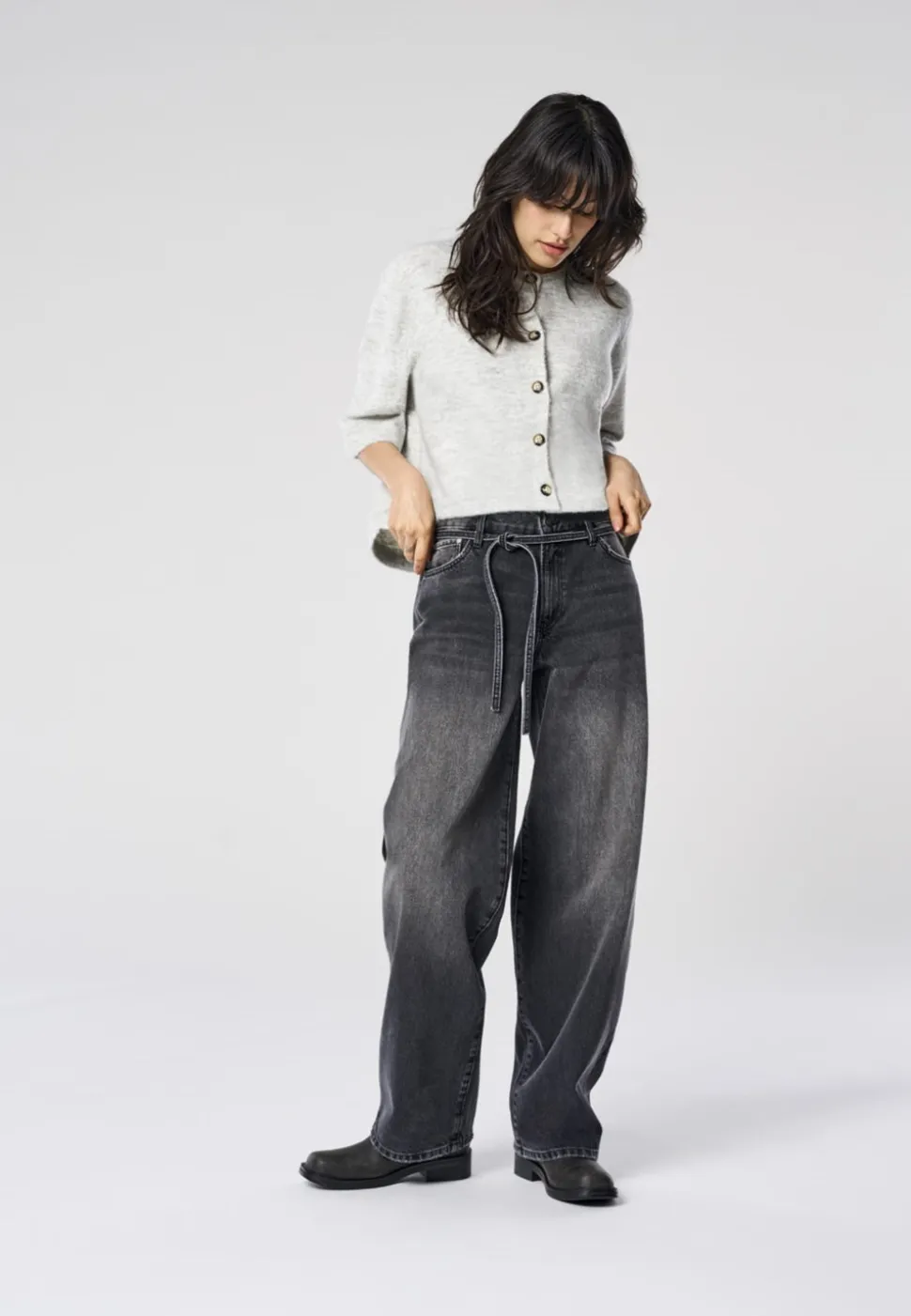 ONLGIANNA Vita media Balloon Fit Jeans