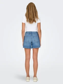 ONLGIANNA Vita media Regular Fit Bermuda in jeans