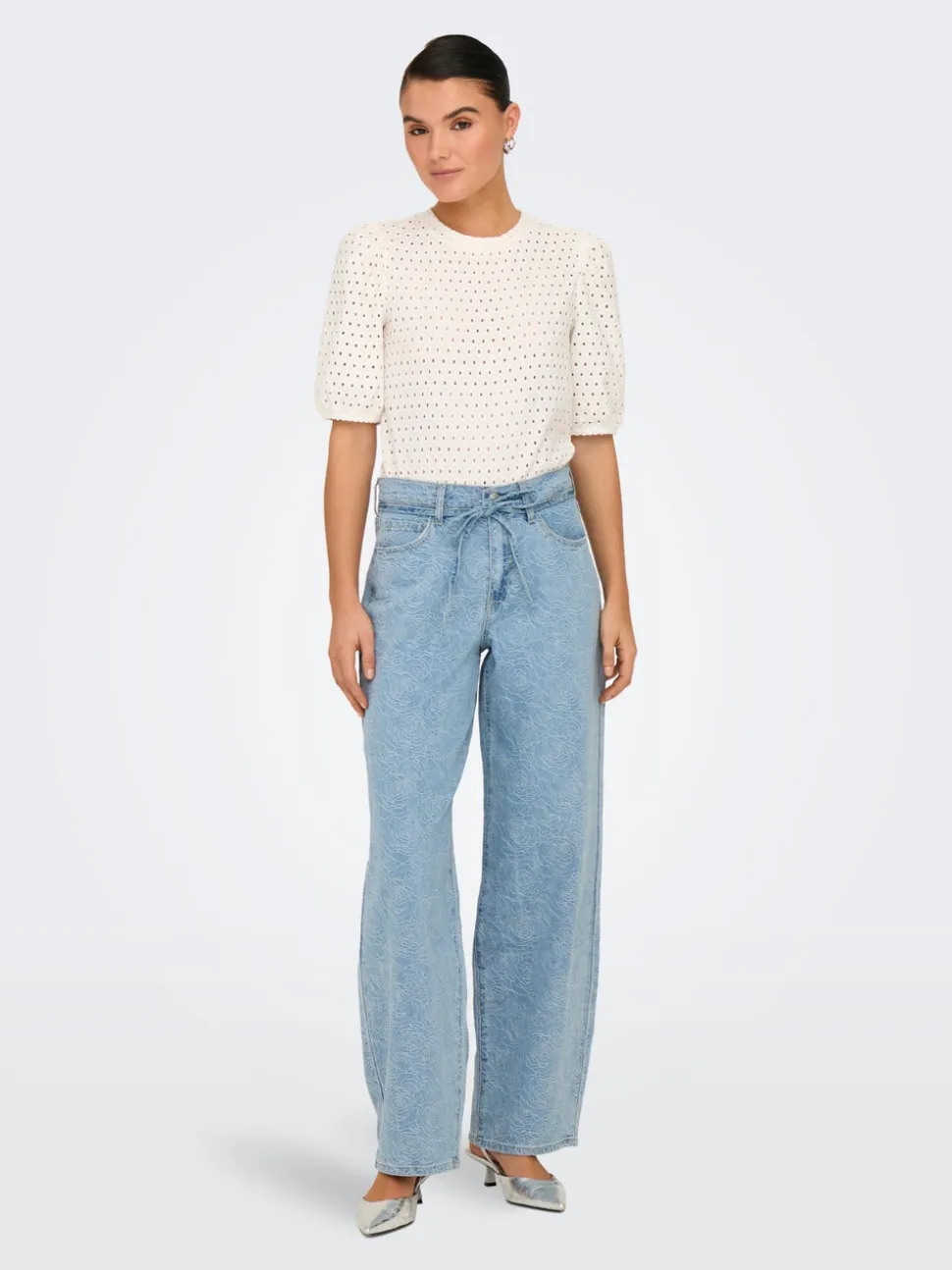 ONLGIANNA Vita media Straight Fit Jeans