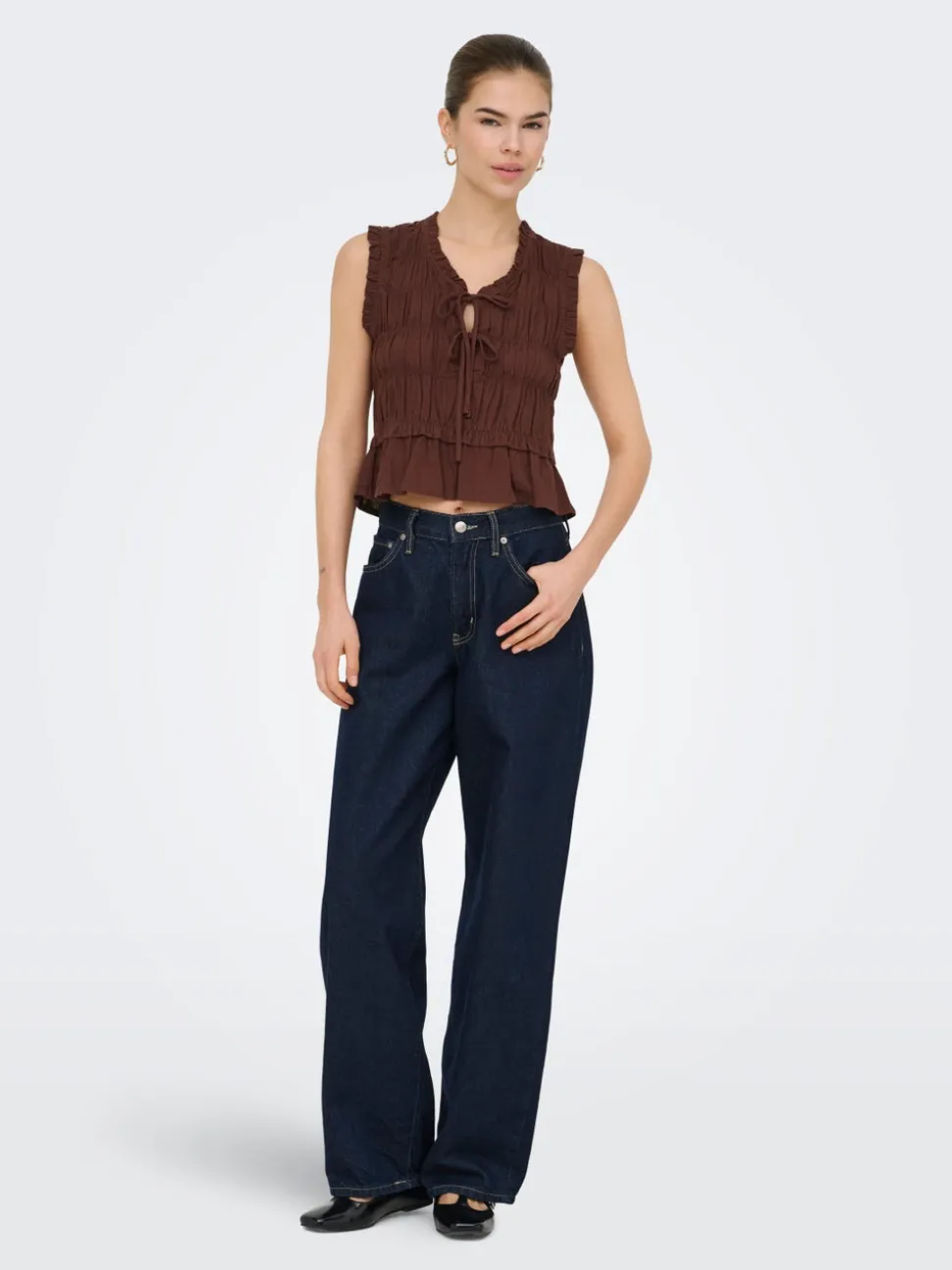 ONLGOA Lino Blusa