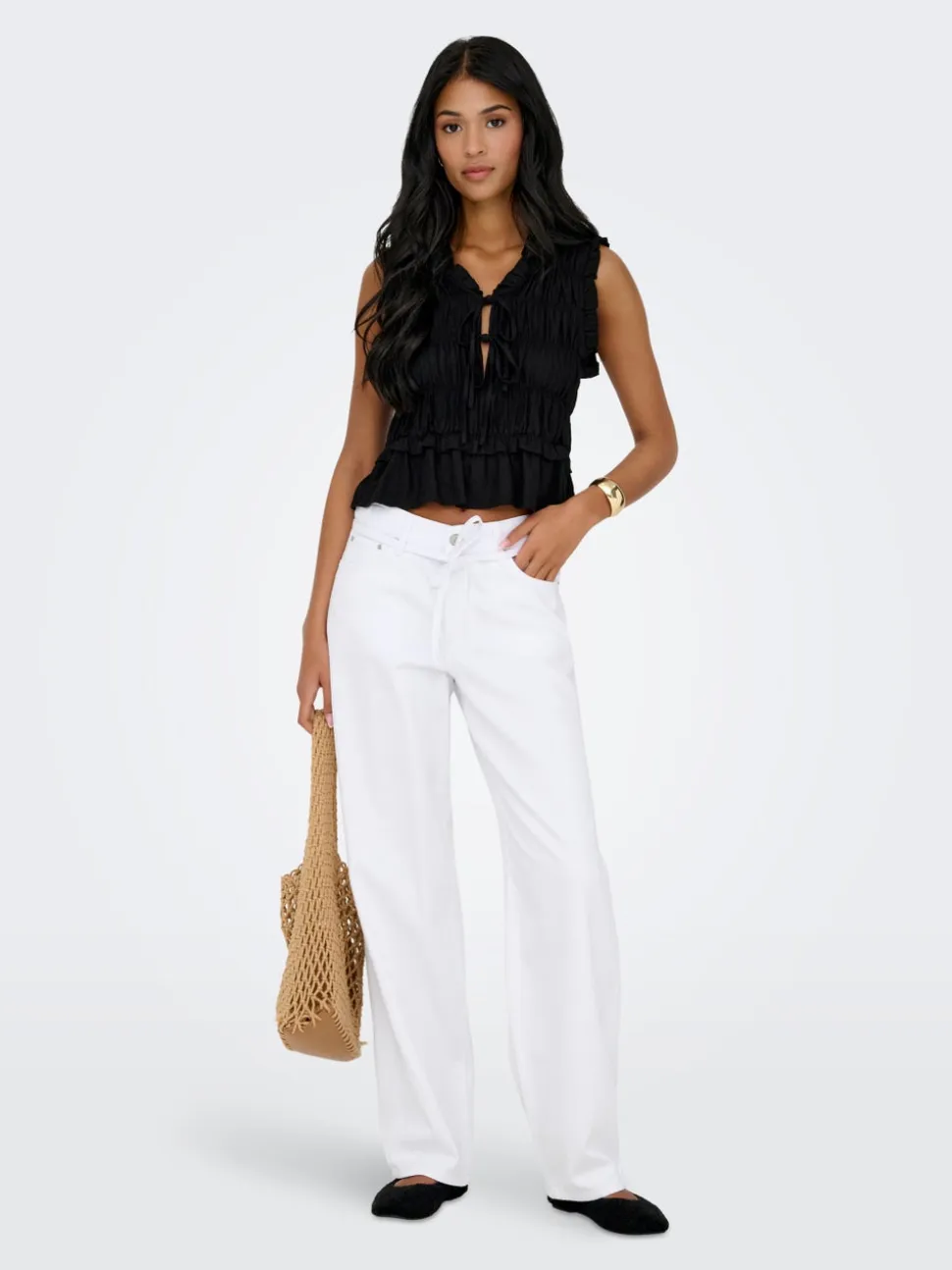 ONLGOA Lino Blusa
