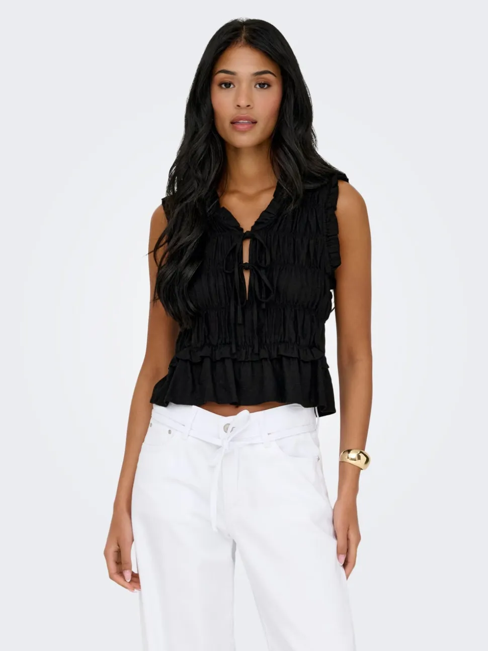 ONLGOA Lino Blusa