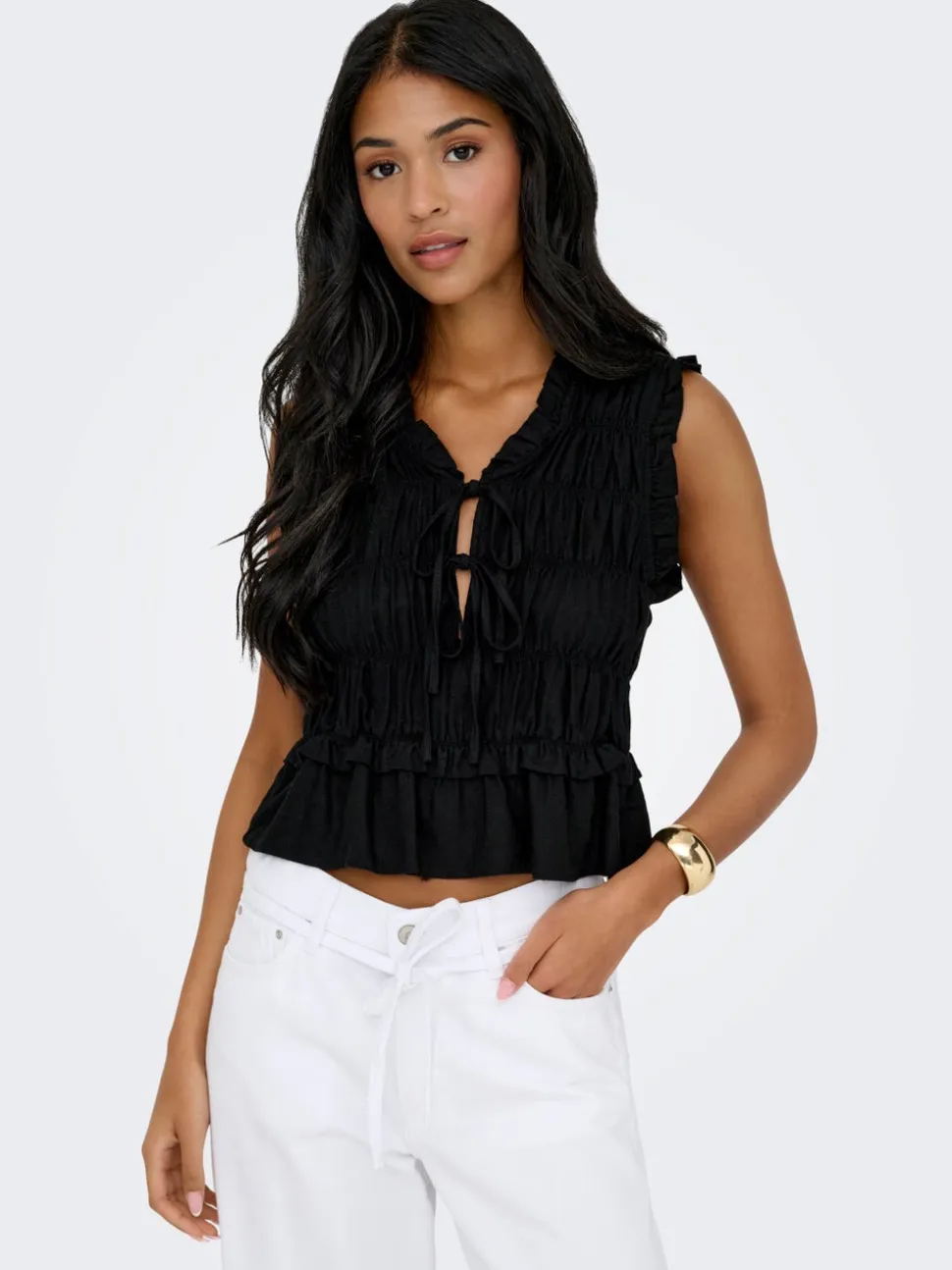 ONLGOA Lino Blusa