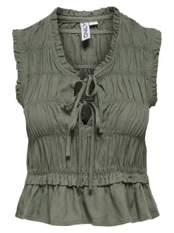 ONLGOA Lino Blusa