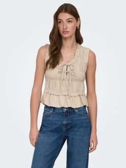 ONLGOA Lino Blusa