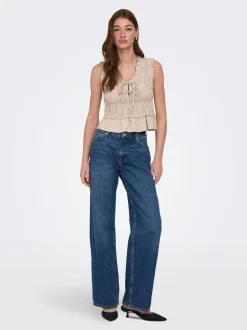 ONLGOA Lino Blusa