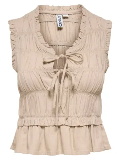 ONLGOA Lino Blusa