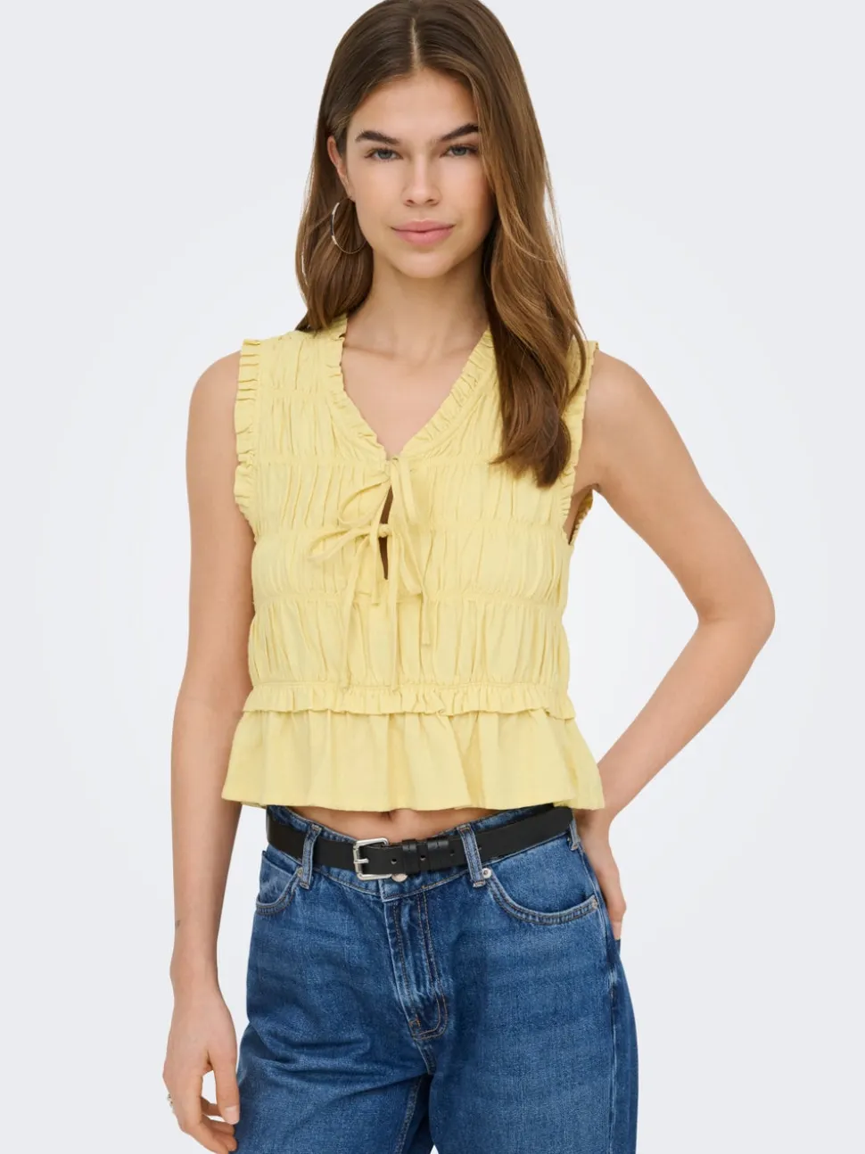 ONLGOA Lino Blusa