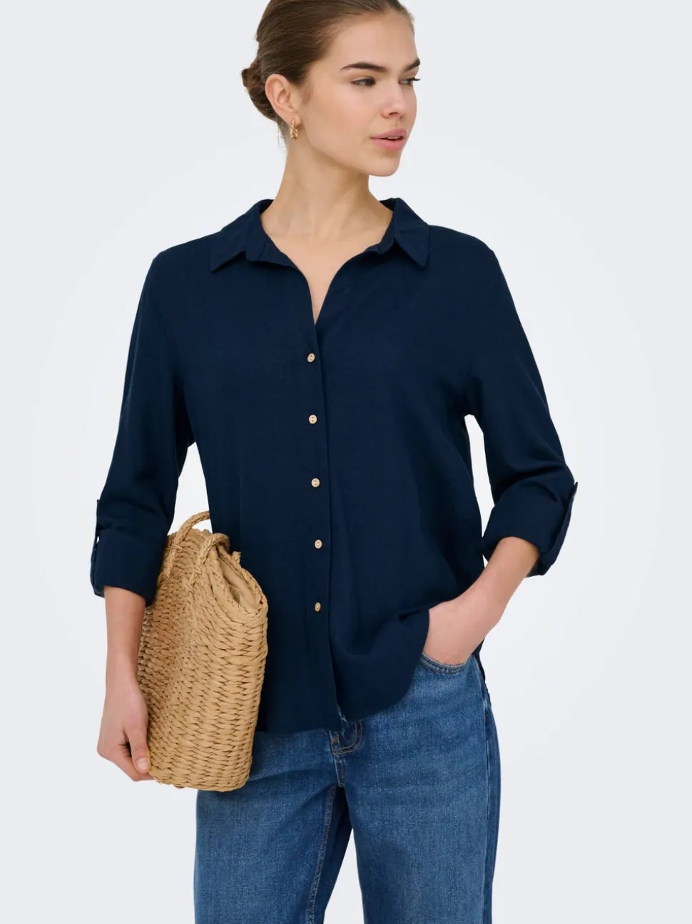 ONLGOA Lino Camicia