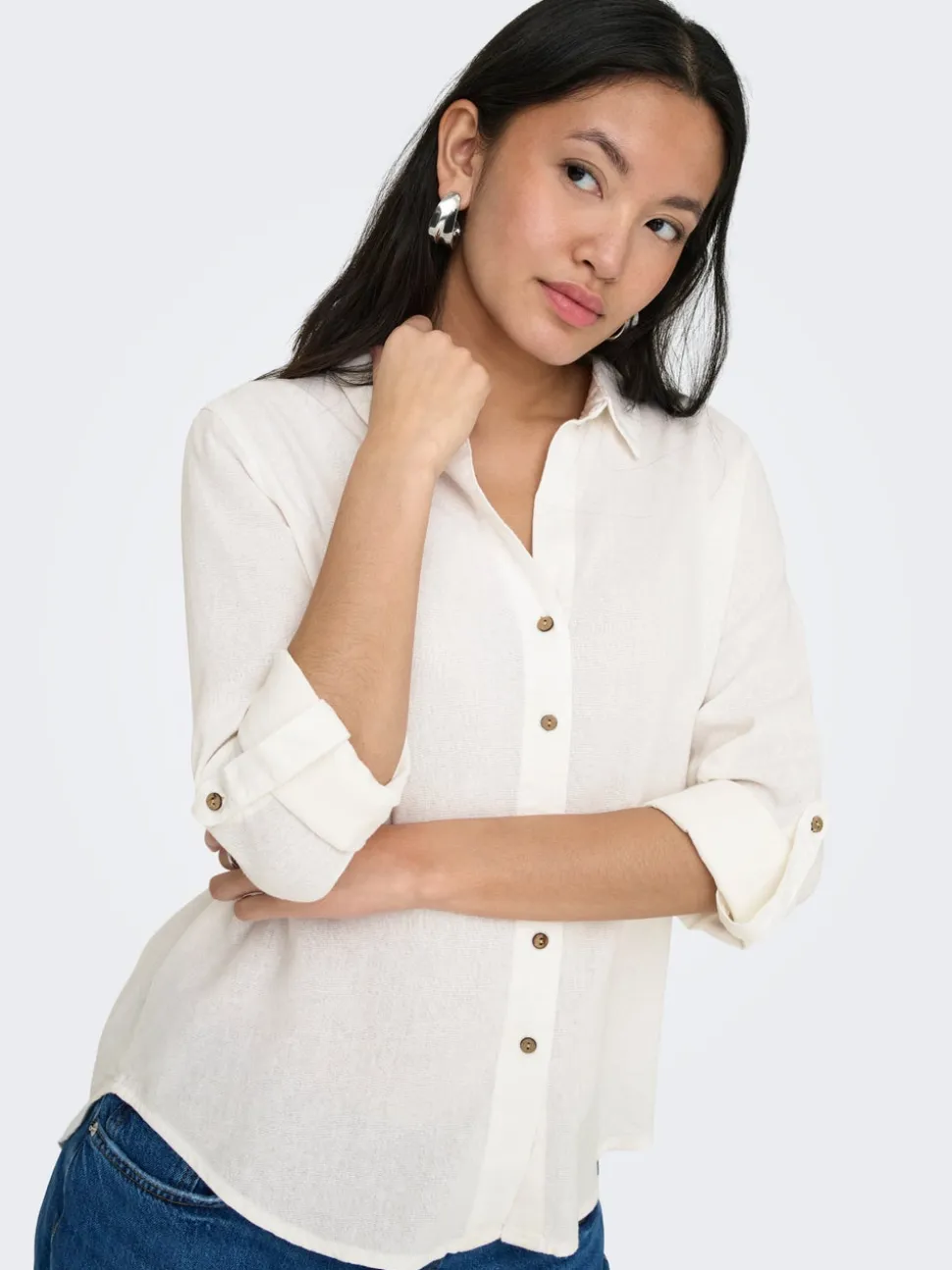 ONLGOA Lino Camicia