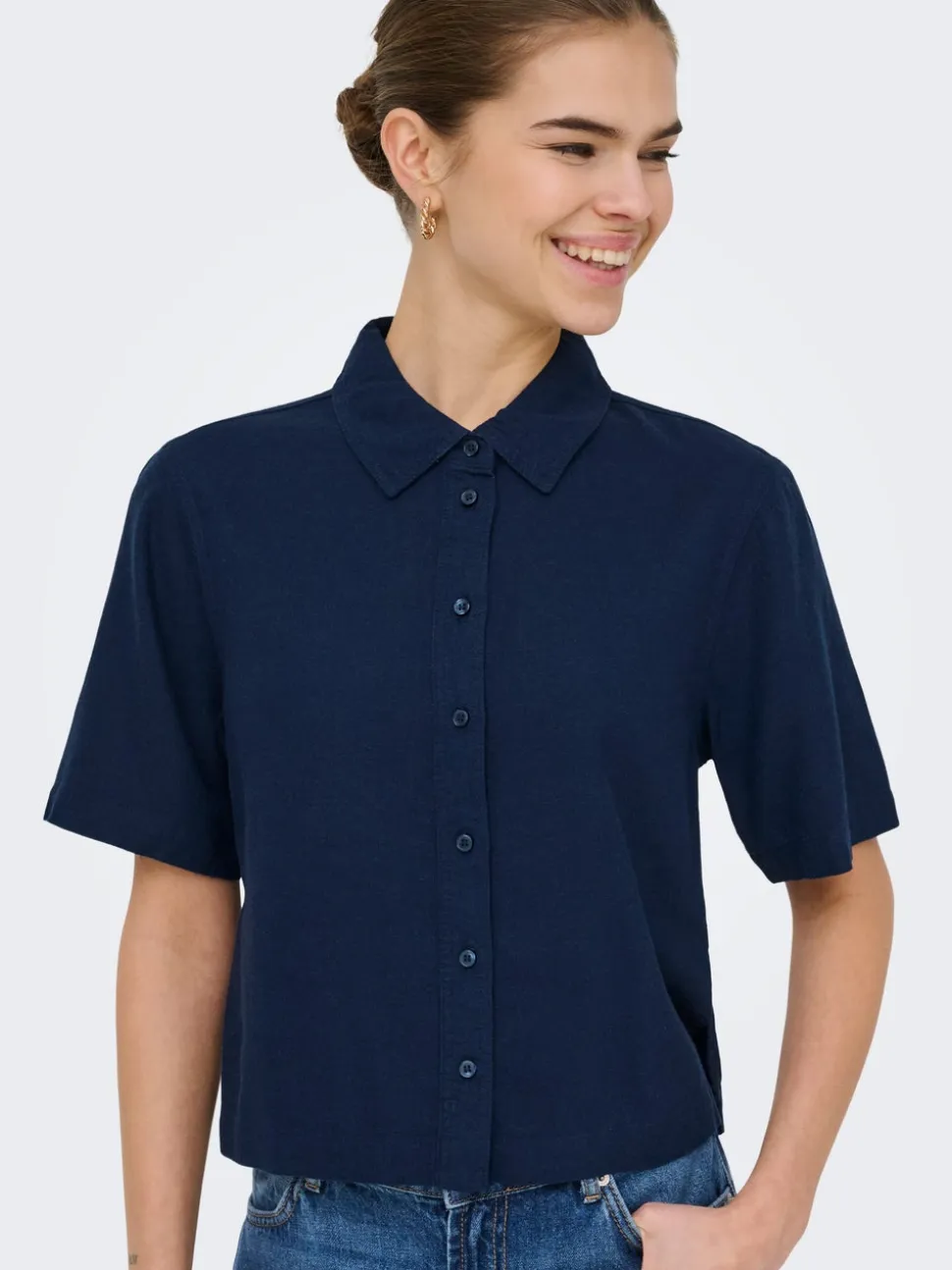 ONLGOA Lino Camicia