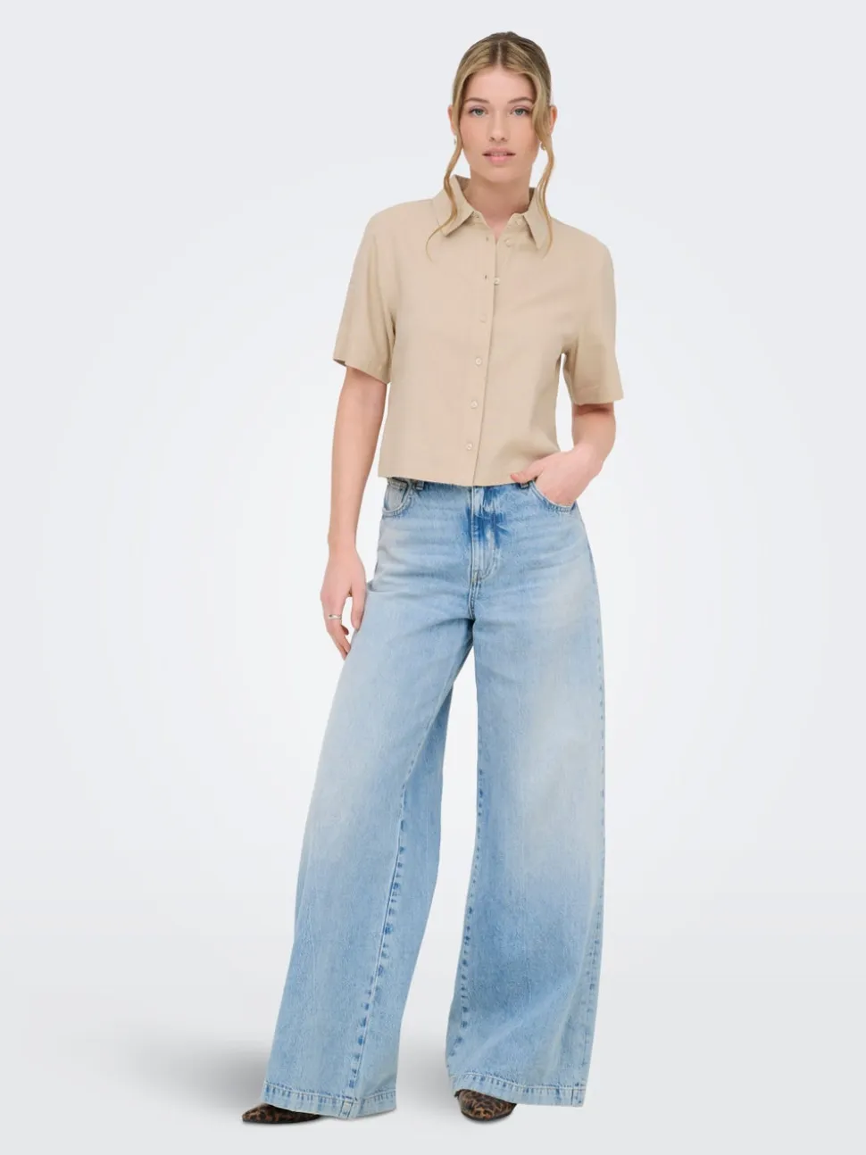 ONLGOA Lino Camicia