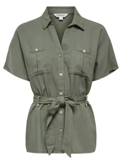 ONLGOA Lino Camicia