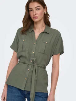 ONLGOA Lino Camicia