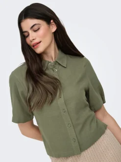 ONLGOA Lino Camicia