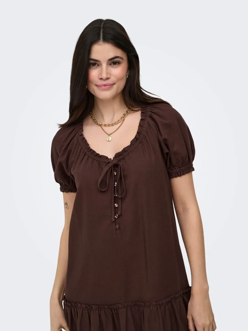 ONLGOA Lino Vestito corto
