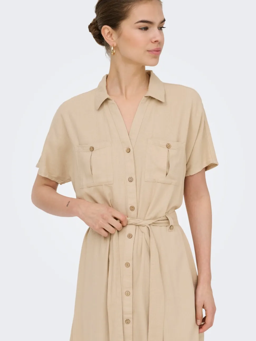 ONLGOA Lino Vestito corto