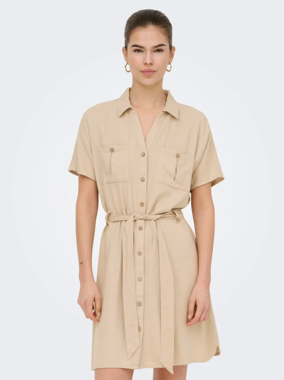 ONLGOA Lino Vestito corto