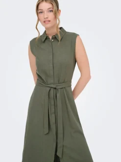 ONLGOA Lino Vestito lungo