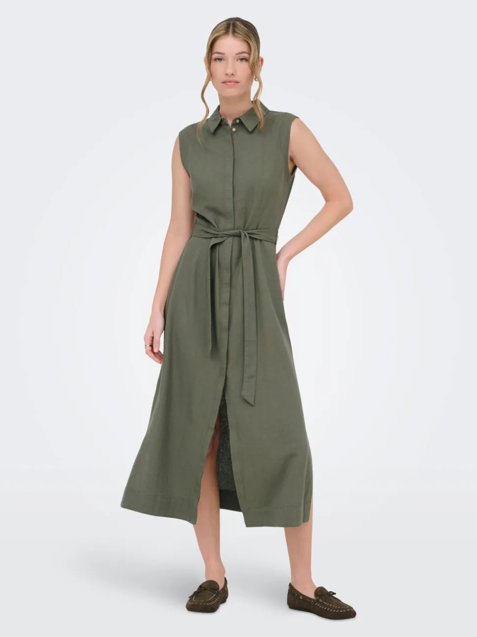 ONLGOA Lino Vestito lungo