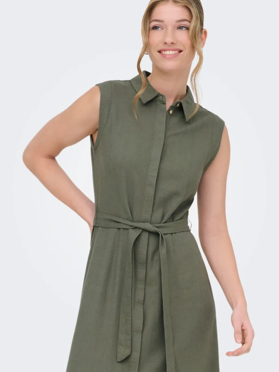 ONLGOA Lino Vestito lungo