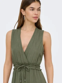 ONLGOA Lino Vestito lungo
