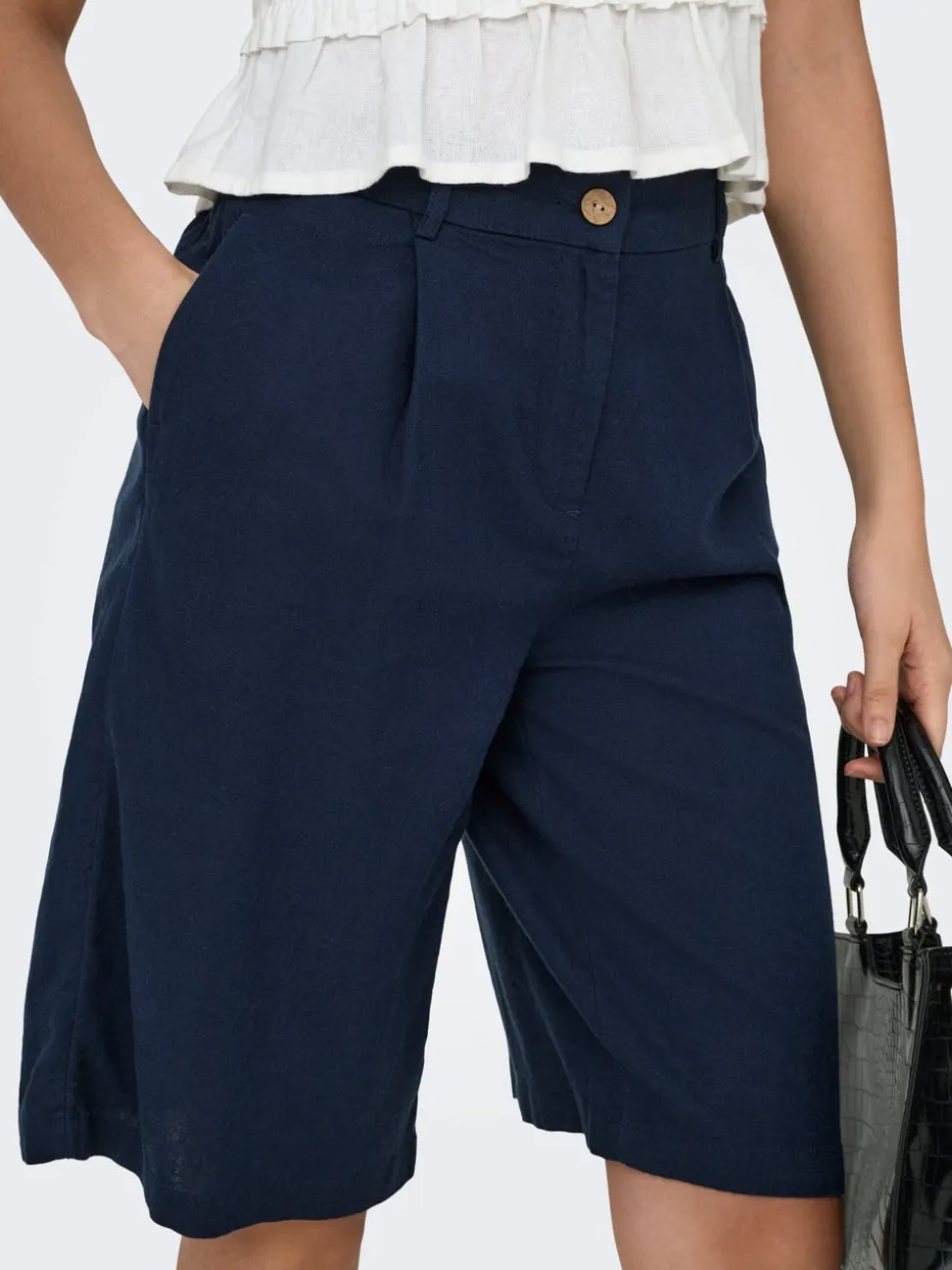 ONLGOA Loose Fit Lino Bermuda