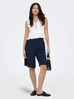 ONLGOA Loose Fit Lino Bermuda