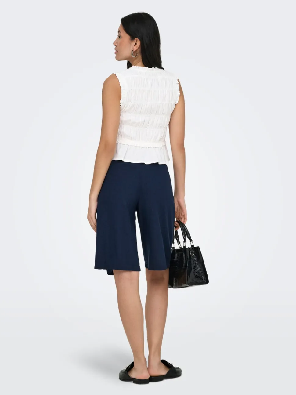 ONLGOA Loose Fit Lino Bermuda
