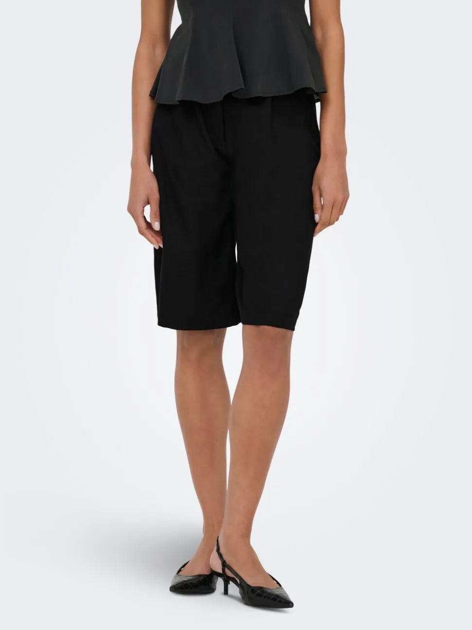 ONLGOA Loose Fit Lino Bermuda