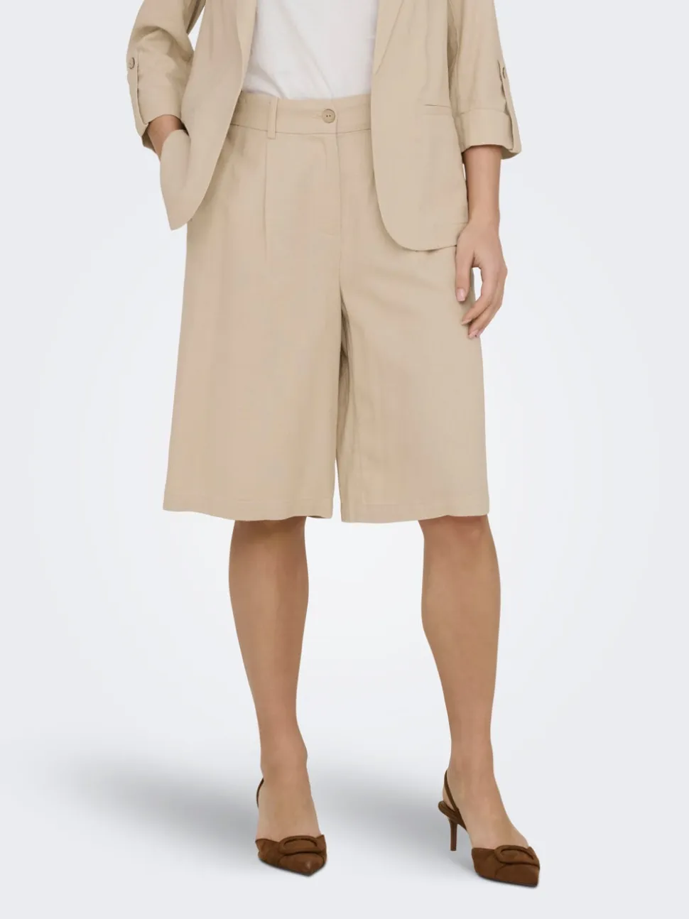 ONLGOA Loose Fit Lino Bermuda