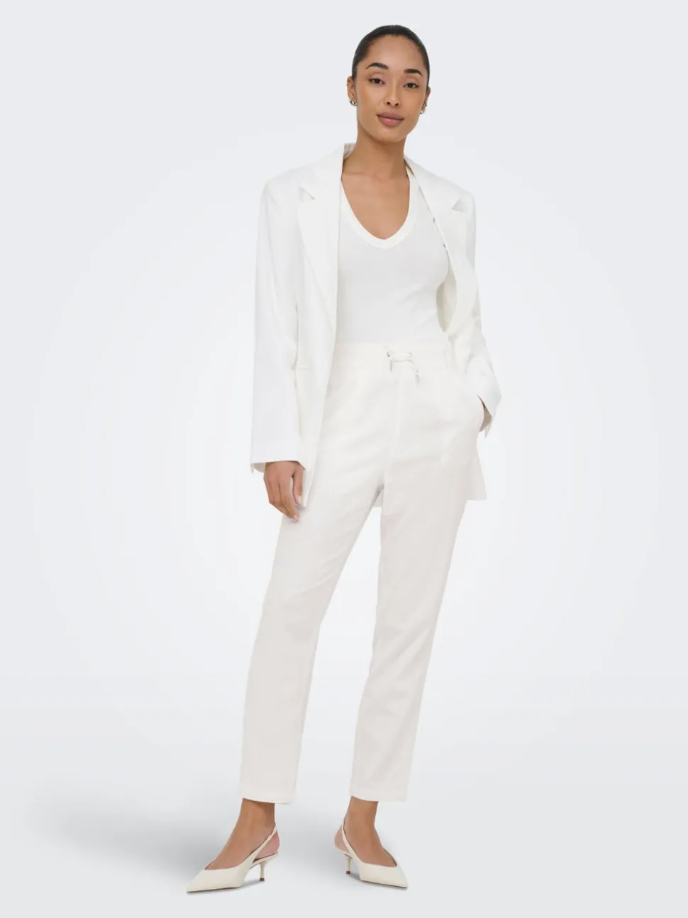 ONLGOA-POPTRASH Comfort Fit Lino Pantaloni