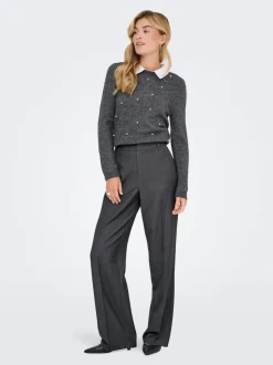 ONLHATTIE-LANA Straight Tapered Fit Pantaloni a gamba larga