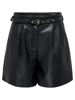 ONLHEIDI Vita media Regular Fit Pantaloncini in finta pelle
