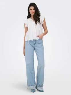 ONLHOPE Vita alta Wide Leg Fit Jeans