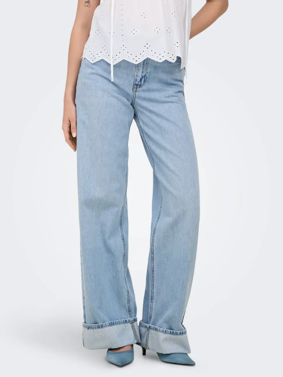 ONLHOPE Vita alta Wide Leg Fit Jeans