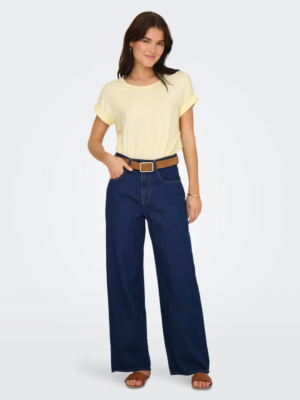 ONLHOPE Vita alta Wide Leg Fit Jeans