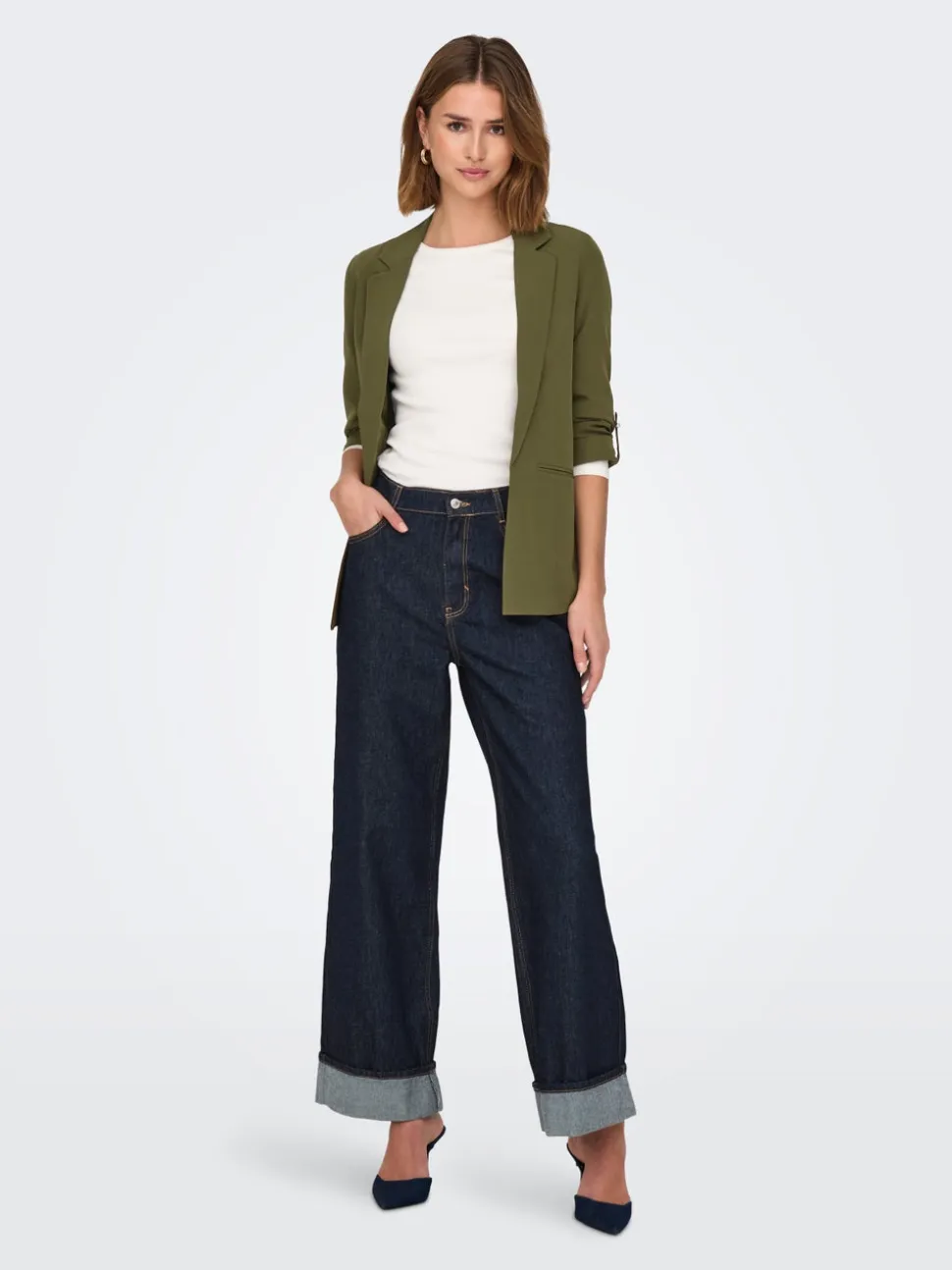 ONLHOPE Vita alta Wide Leg Fit Jeans